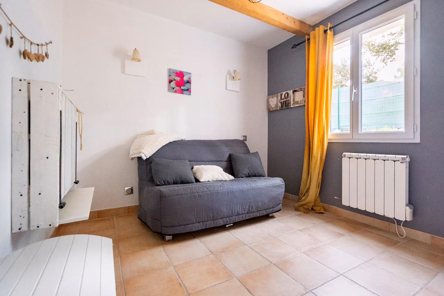 Chambre (lit simple / bureau)