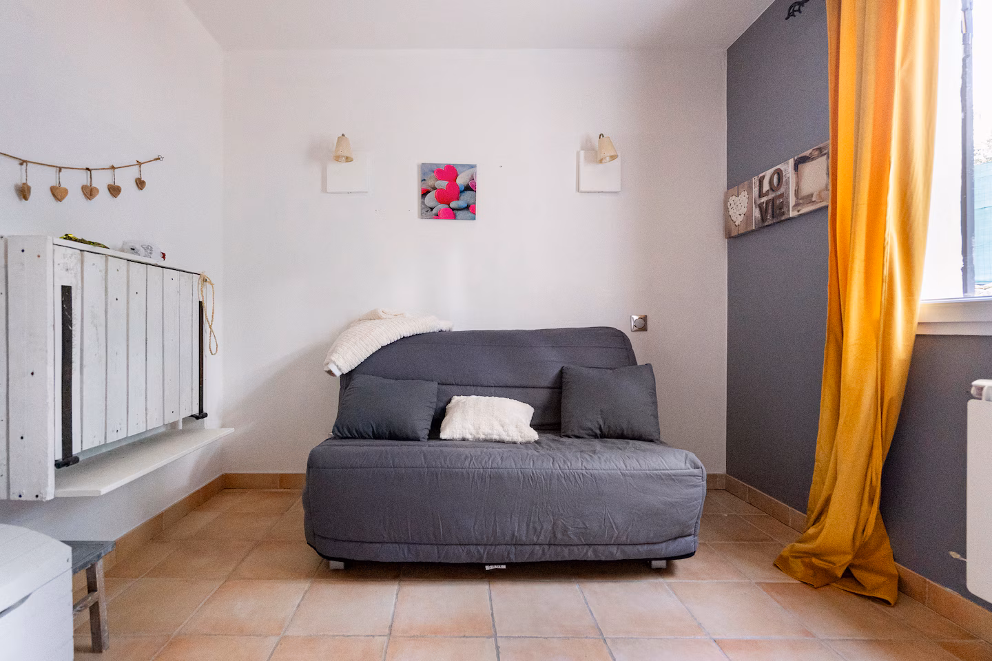 Chambre (lit simple / bureau)